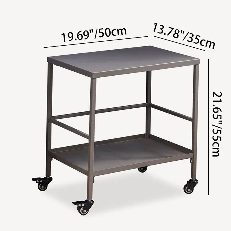 Versatile Outdoor Cart End Table - 2-Tier Movable Storage For Gardens & Outdoor Patios Cuvalon