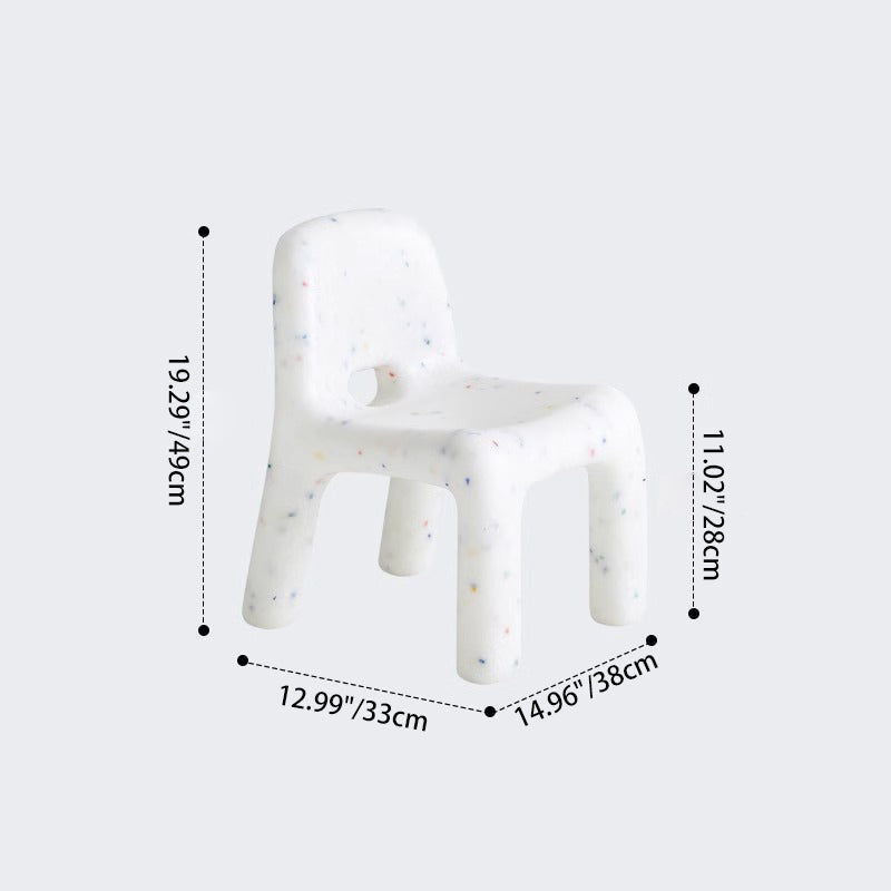 Contemporary Nordic PE Oval Kids Colorful Safe Desk & Chair Set For Living Room & Study Cuvalon