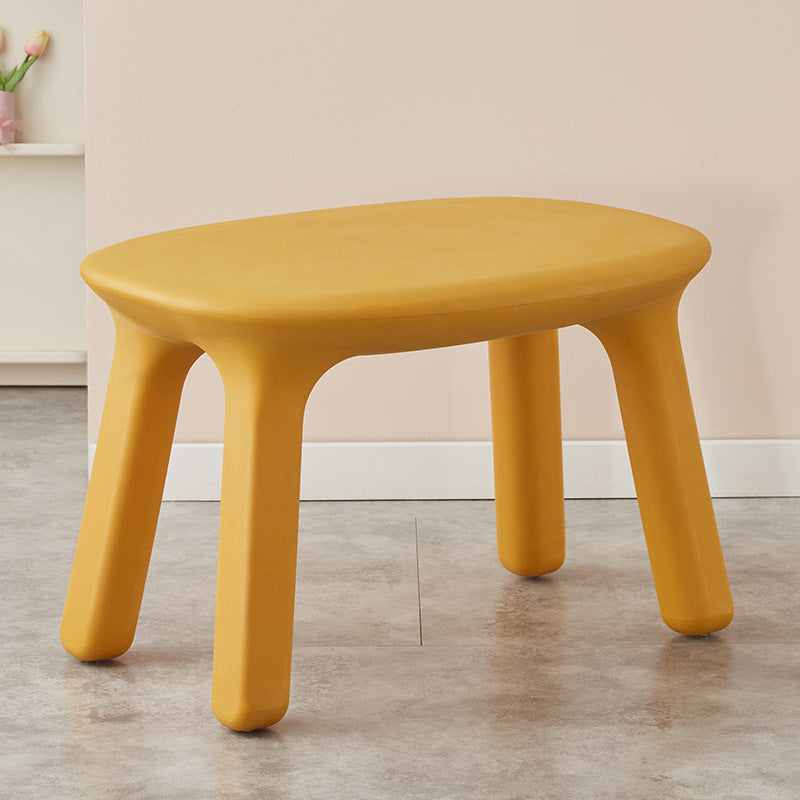Contemporary Nordic PE Oval Kids Colorful Safe Desk & Chair Set For Living Room & Study Cuvalon