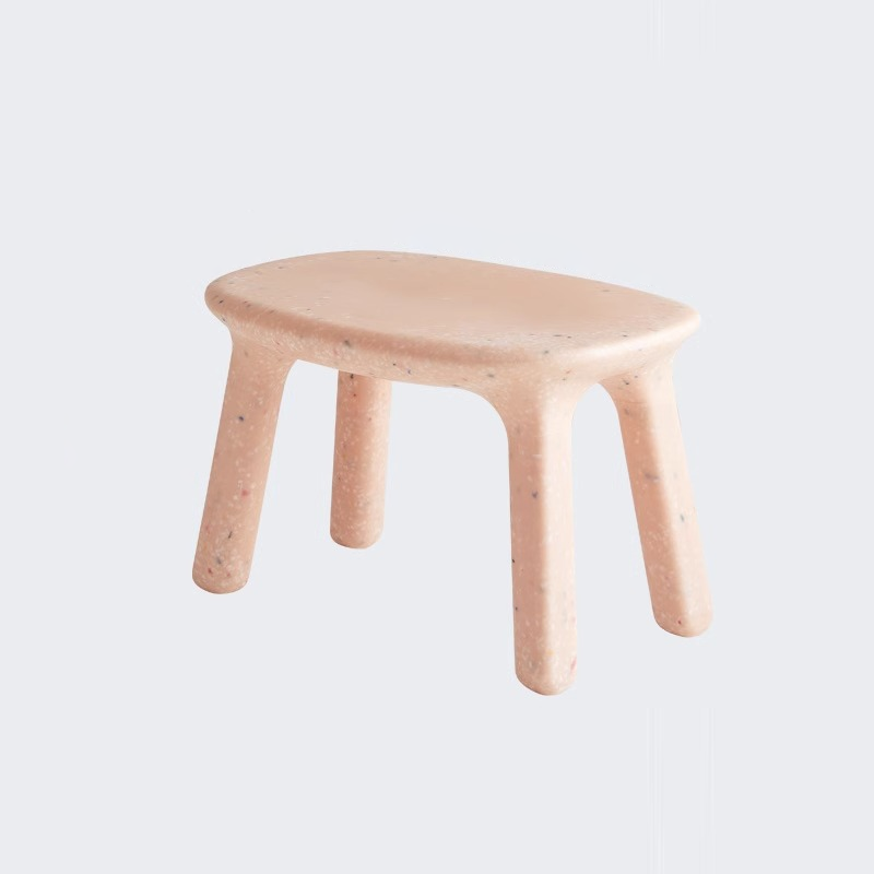 Contemporary Nordic PE Oval Kids Colorful Safe Desk & Chair Set For Living Room & Study Cuvalon