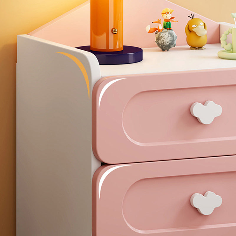 Contemporary Creative Kids Square MDF Nightstand 2-Drawer For Bedroom Cuvalon