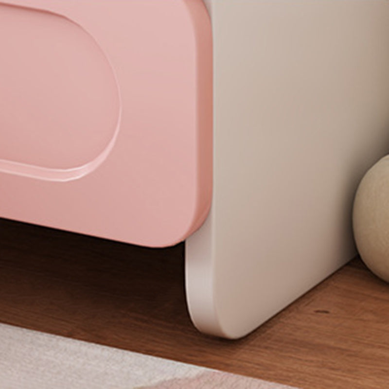 Contemporary Creative Kids Square MDF Nightstand 2-Drawer For Bedroom Cuvalon