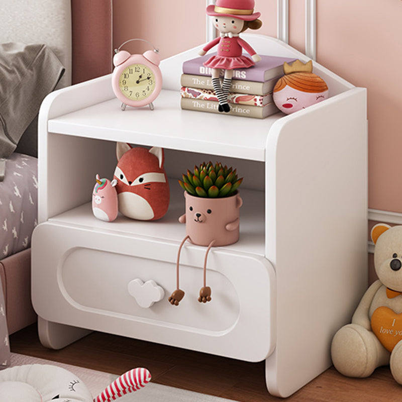 Contemporary Creative Kids Square MDF Nightstand 2-Drawer For Bedroom Cuvalon
