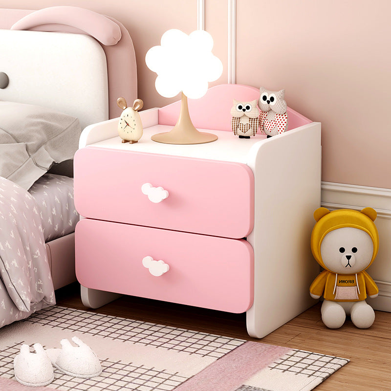 Modern Simplicity Kids Plate Rectangular Cloud Handle Nightstand 1/2 Drawer For Bedside Cuvalon