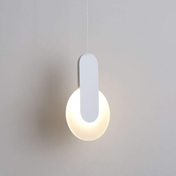 Modern Minimalist Metal Round Shape 1-Light LED Pendant Light Cuvalon