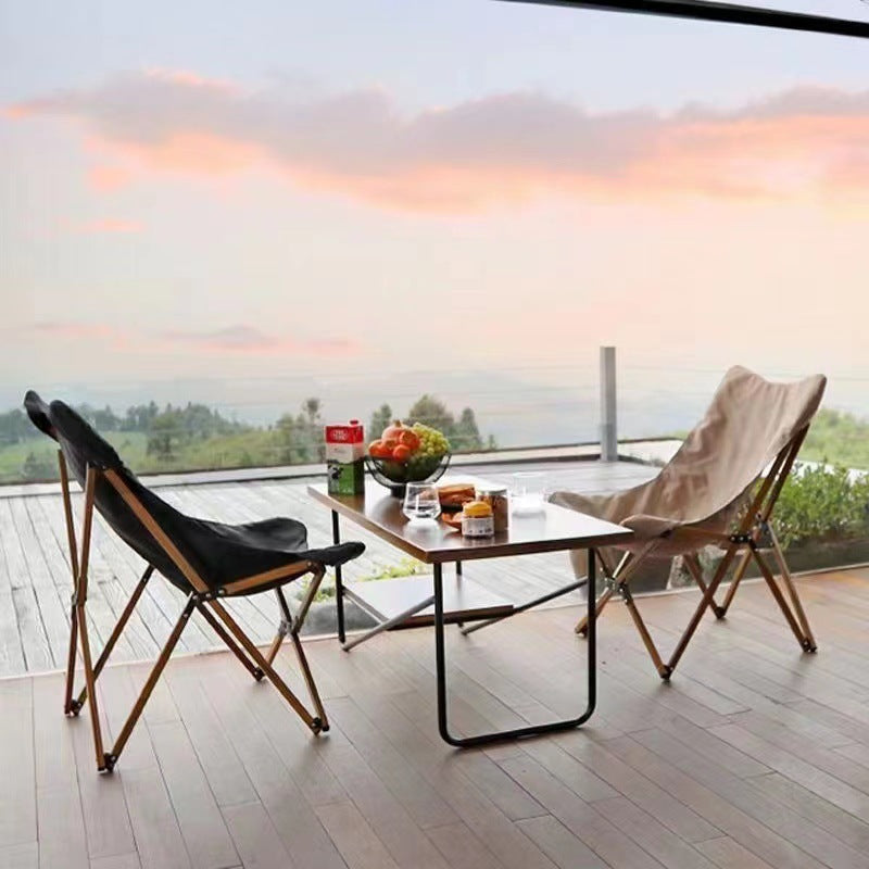 Contemporary Industrial Oxford Fabric Hardware Foldable Camping Chair Backrest For Outdoor Patio Cuvalon