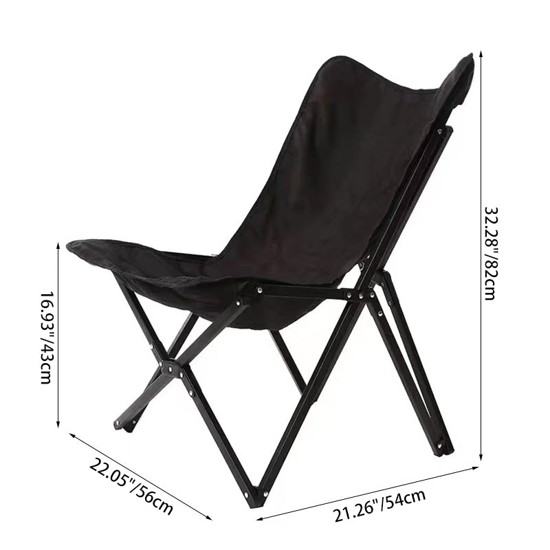 Contemporary Industrial Oxford Fabric Hardware Foldable Camping Chair Backrest For Outdoor Patio Cuvalon