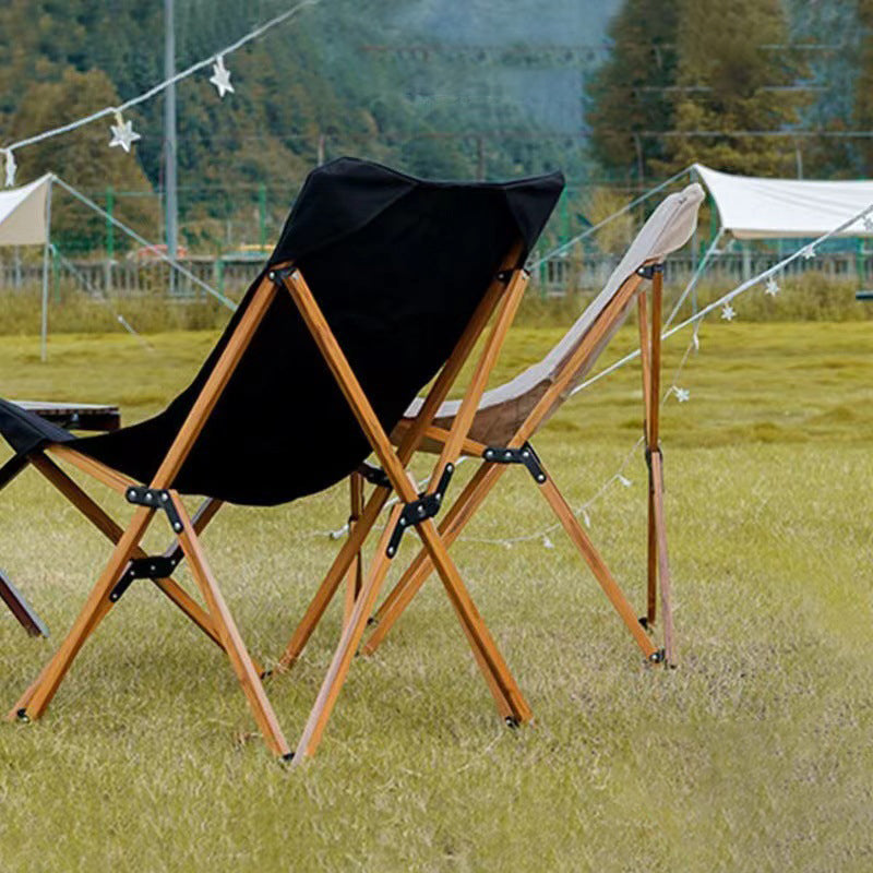 Contemporary Industrial Oxford Fabric Hardware Foldable Camping Chair Backrest For Outdoor Patio Cuvalon