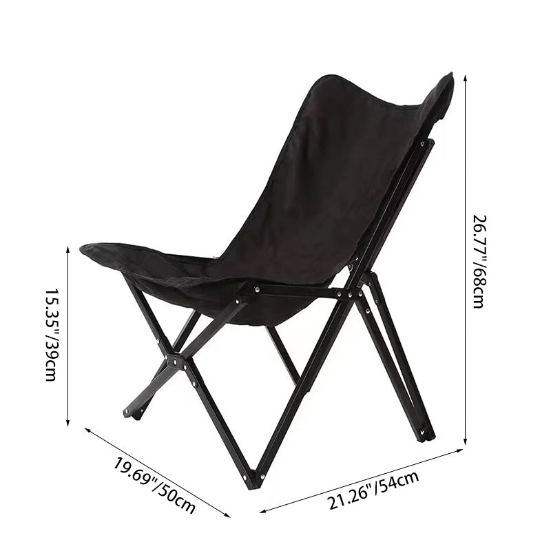Contemporary Industrial Oxford Fabric Hardware Foldable Camping Chair Backrest For Outdoor Patio Cuvalon