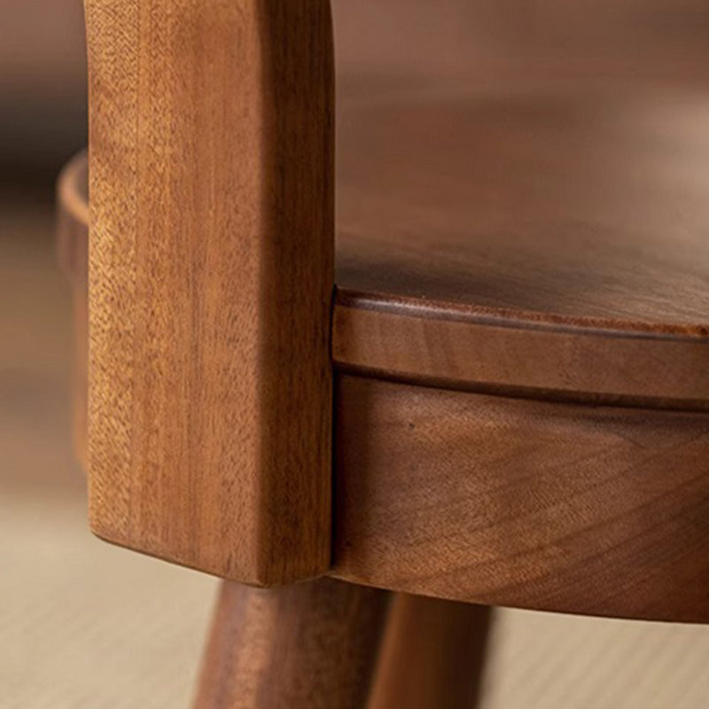 Modern Minimalist Swivel Kids Round Wood Chair Backrest For Living Room Cuvalon