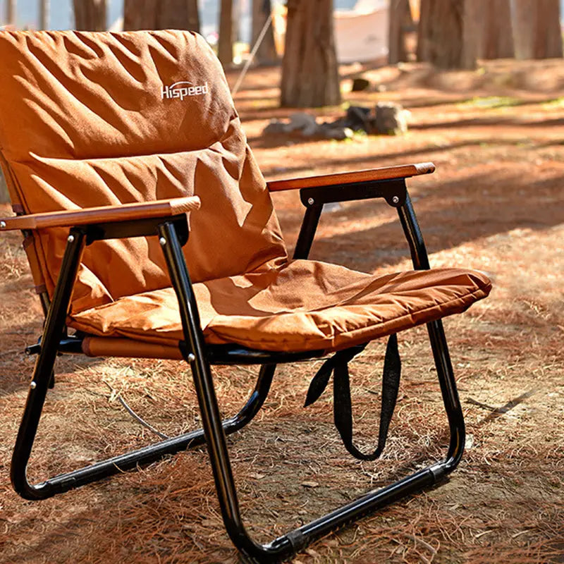 Modern Minimalist Rectangle Outdoor Aluminum Alloy Oxford Fabric Cotton Foldable Detachable Camping Chair Backrest Armrest For Garden Cuvalon