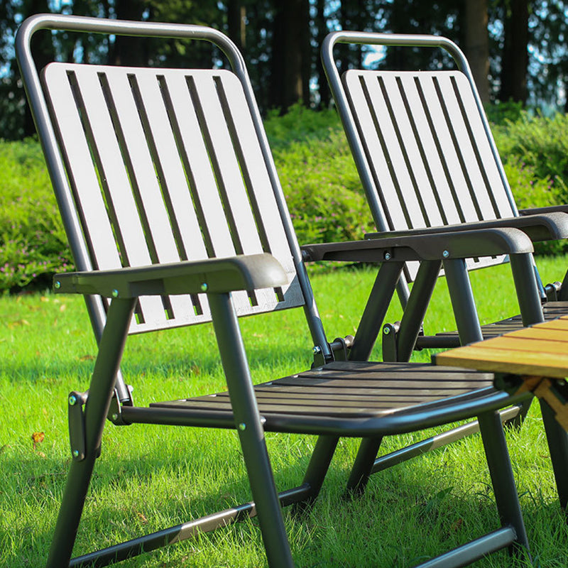 Modern Simplicity Waterproof Rectangular Carbon Steel PVC Foldable Camping Chair Backrest Armrest For Garden Cuvalon