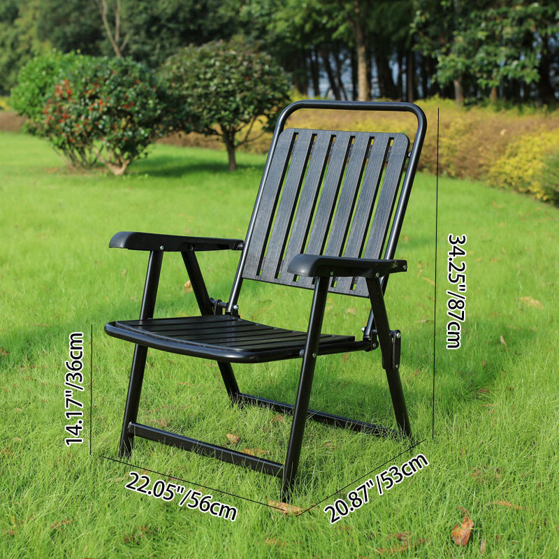 Modern Simplicity Waterproof Rectangular Carbon Steel PVC Foldable Camping Chair Backrest Armrest For Garden Cuvalon