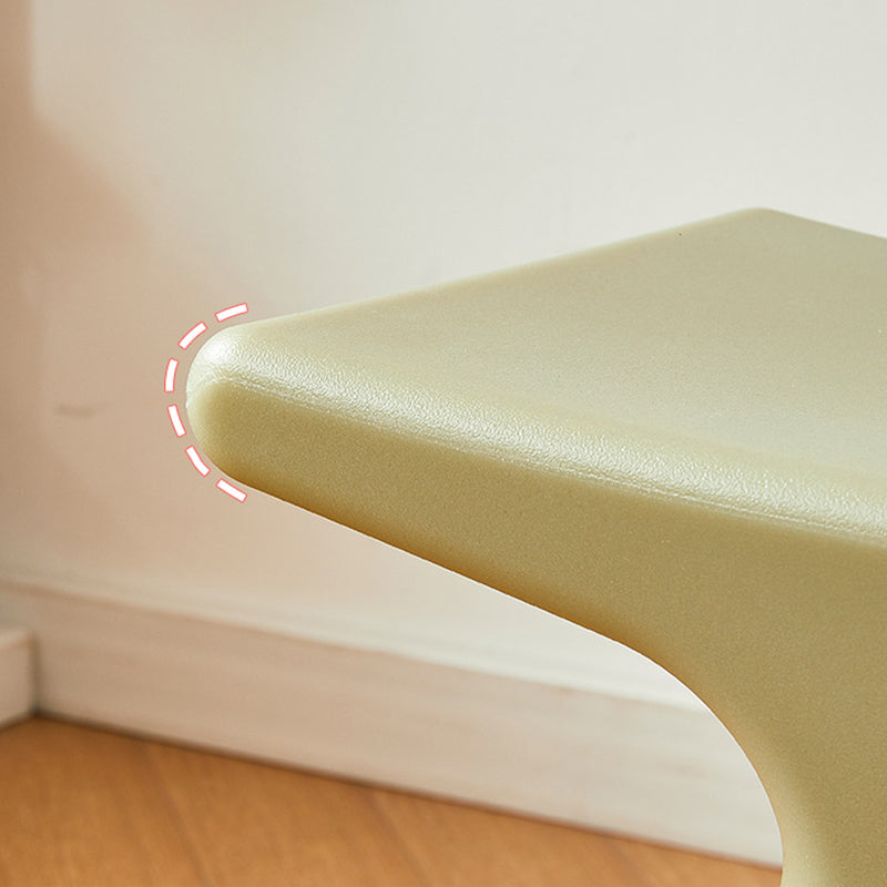 Modern Minimalist Geometric PE Plastic Kids Low Stool Backless Armless For Hallway Cuvalon
