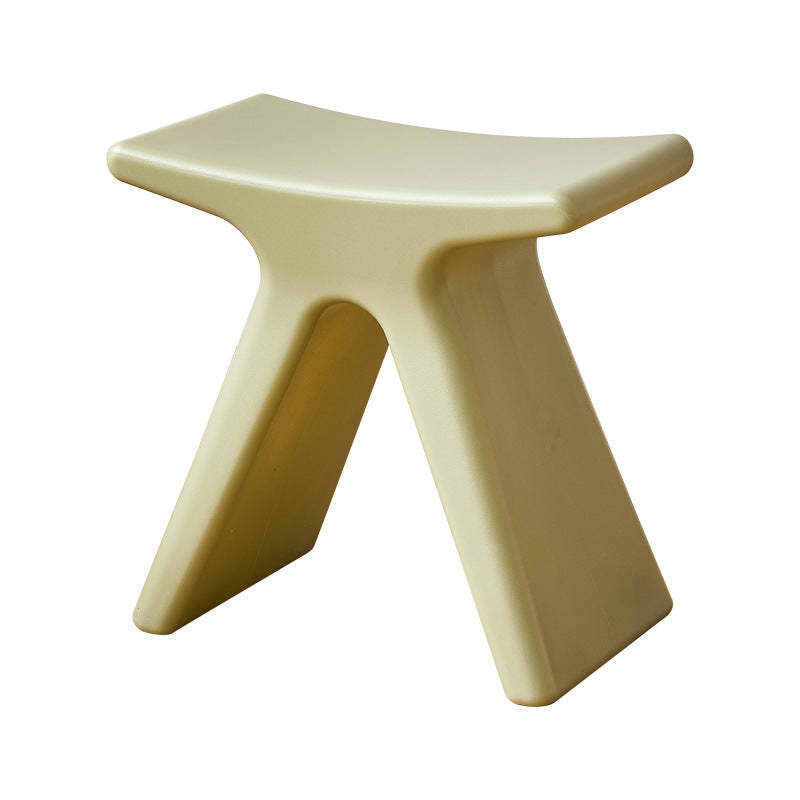 Modern Minimalist Geometric PE Plastic Kids Low Stool Backless Armless For Hallway Cuvalon