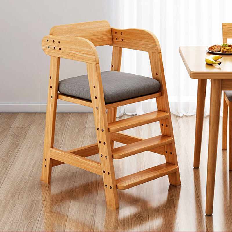 Modern Simplicity Kids Triple Square Fabric Rubberwood Dining Chair Backrest For Dining Room Cuvalon