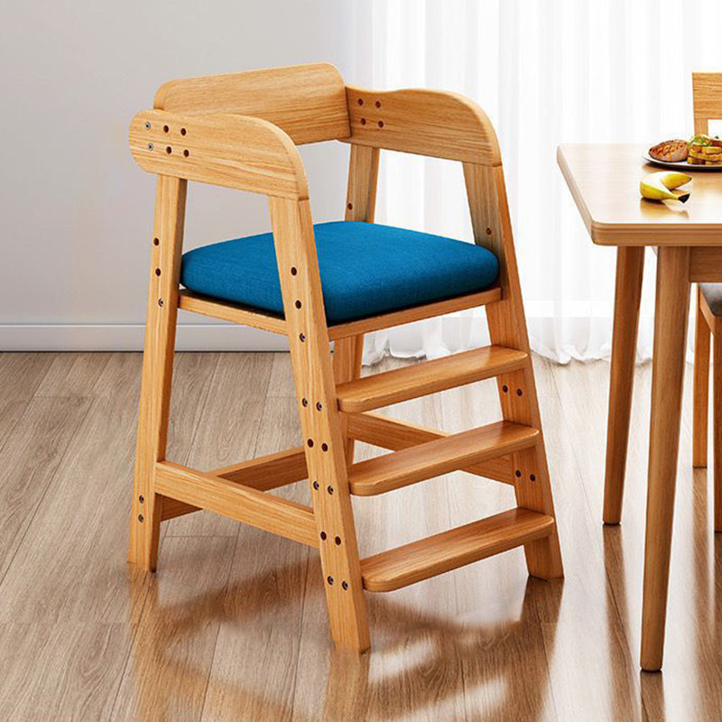 Modern Simplicity Kids Triple Square Fabric Rubberwood Dining Chair Backrest For Dining Room Cuvalon
