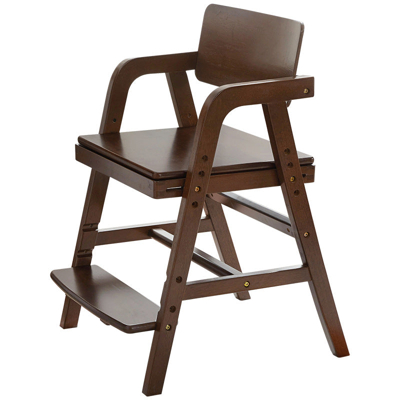 Modern Simplicity Kids Rubber Wood Fabric Sponge Square Trapezoidal Structure Desk Chair Footrest Adjustable For Home Office Cuvalon