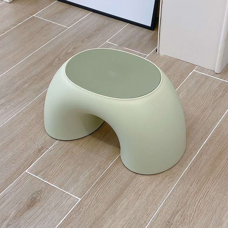 Modern Minimalist Kids Rainbow Shape PP Plastic Low Stool For Living Room Cuvalon
