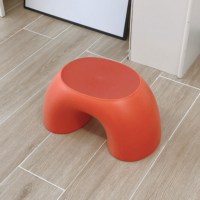 Modern Minimalist Kids Rainbow Shape PP Plastic Low Stool For Living Room Cuvalon