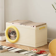 Modern Minimalist Rectangular PP Plastic ABS PET Stackable Floor-standing Storage Cat Bed 1/2-Layer For Living Room Cuvalon