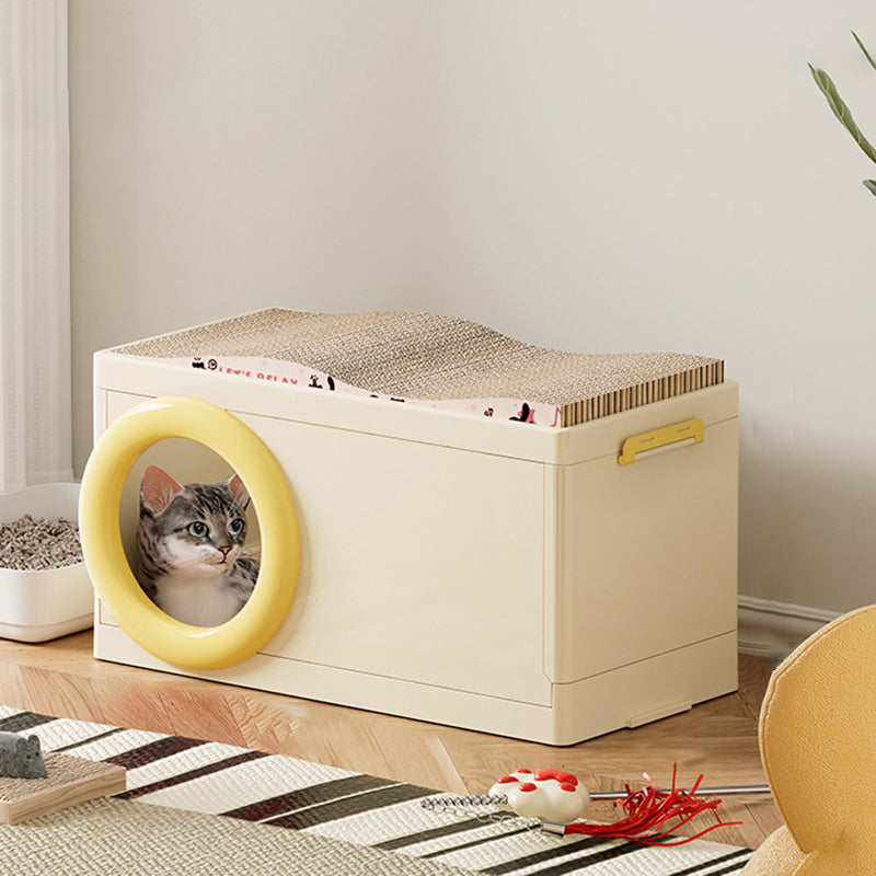 Modern Minimalist Rectangular PP Plastic ABS PET Stackable Floor-standing Storage Cat Bed 1/2-Layer For Living Room Cuvalon