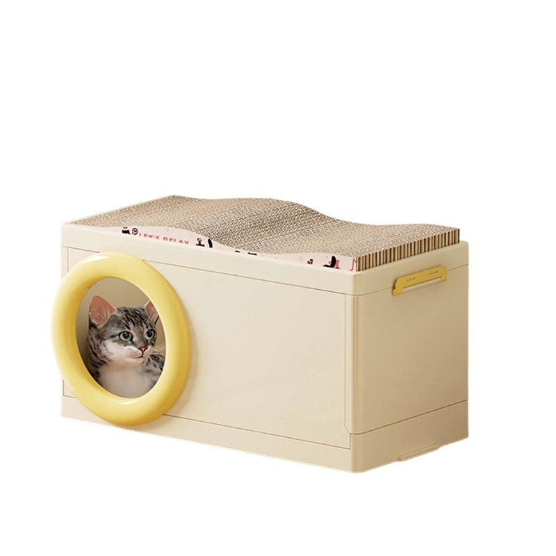 Modern Minimalist Rectangular PP Plastic ABS PET Stackable Floor-standing Storage Cat Bed 1/2-Layer For Living Room Cuvalon