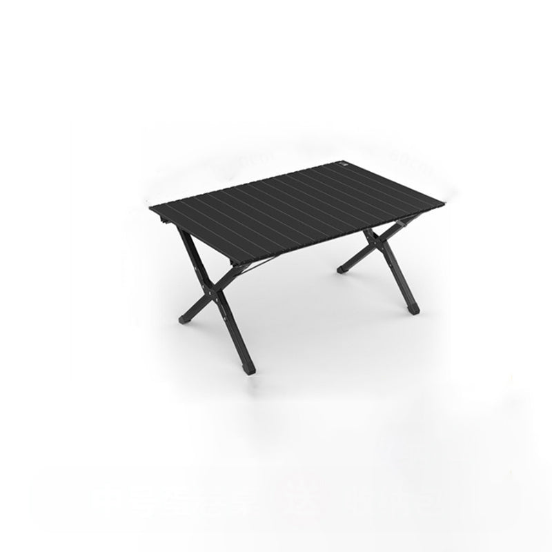 Modern Minimalist Rectangle Carbon Steel Outdoor Foldable Camping Coffee Table 1-Tier For Garden Cuvalon
