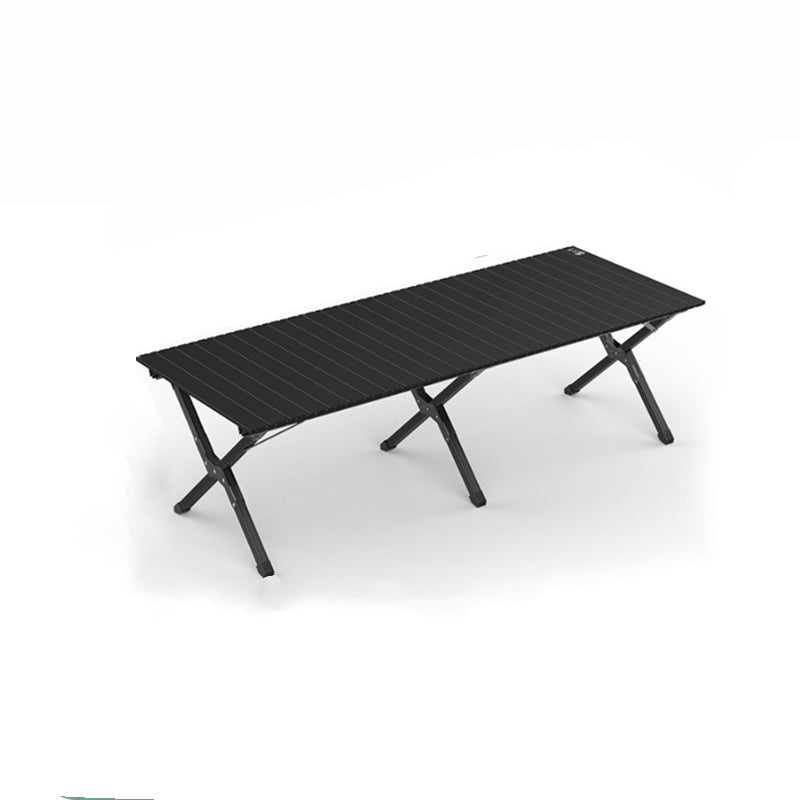 Modern Minimalist Rectangle Carbon Steel Outdoor Foldable Camping Coffee Table 1-Tier For Garden Cuvalon