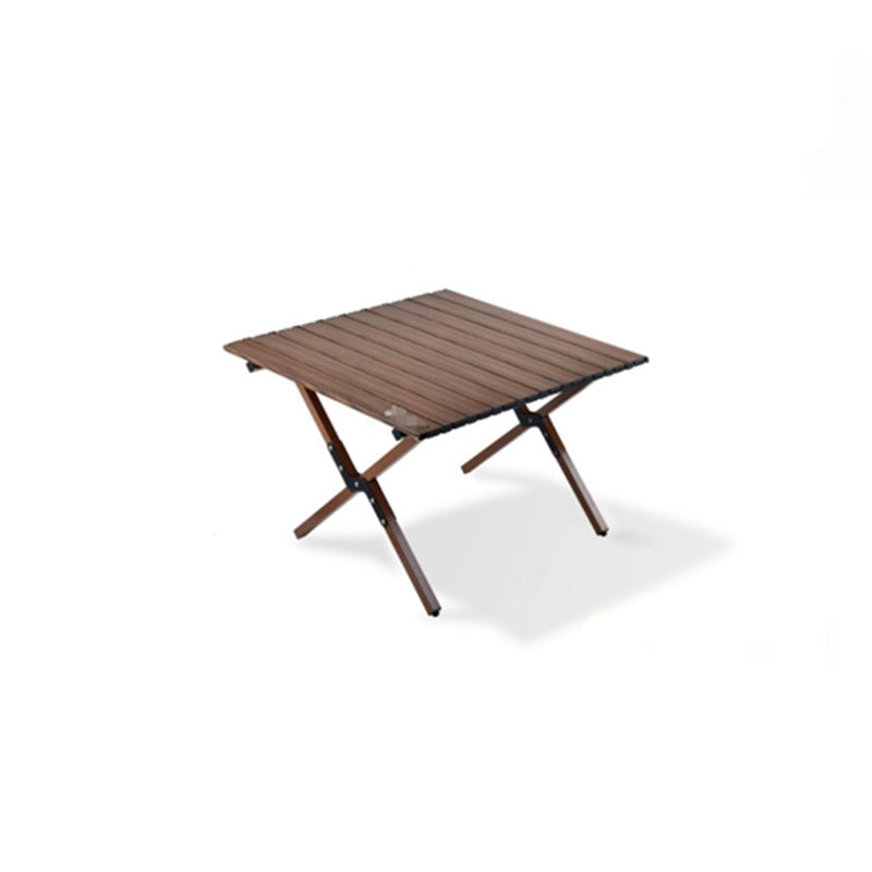 Modern Minimalist Rectangle Carbon Steel Outdoor Foldable Camping Coffee Table 1-Tier For Garden Cuvalon