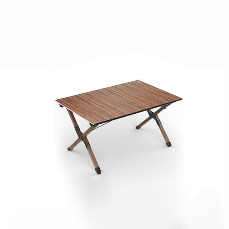 Modern Minimalist Rectangle Carbon Steel Outdoor Foldable Camping Coffee Table 1-Tier For Garden Cuvalon