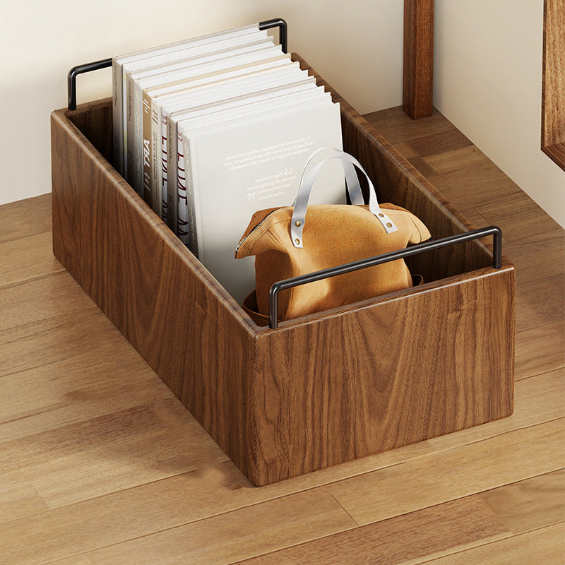 Modern Minimalist Movable Rectangular Solid Wood Kids Storage Cabinet 1-Cabinet For Study Cuvalon