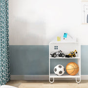 Modern Minimalist Large Capacity House Shape Iron Kids Floor-Standing Bookshelf 2/3-Shelf For Study Cuvalon