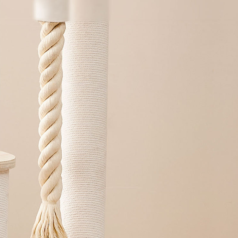 Contemporary Creative Tree Acrylic Multi-Layer Board Corduroy Cotton Rope Multi-Functional Cat Tower 2/4/5-Tier For Living Room Cuvalon
