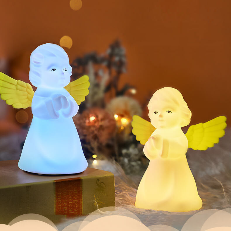 Creative Angel Silicone LED Color Changing Kids Night Light Table Lamp Cuvalon