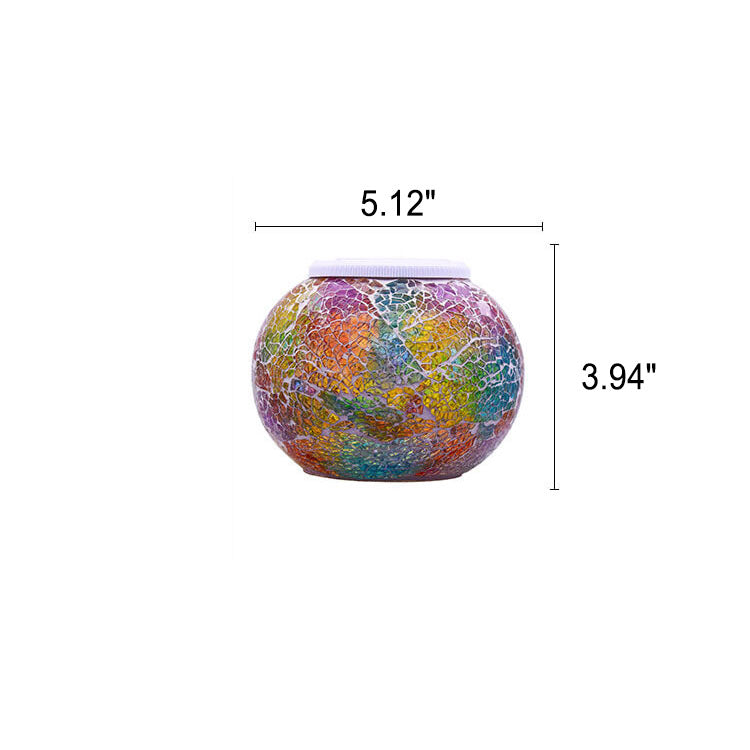 Modern Creative Stained Glass Solar LED Outdoor Garden Lawn Light Cuvalon