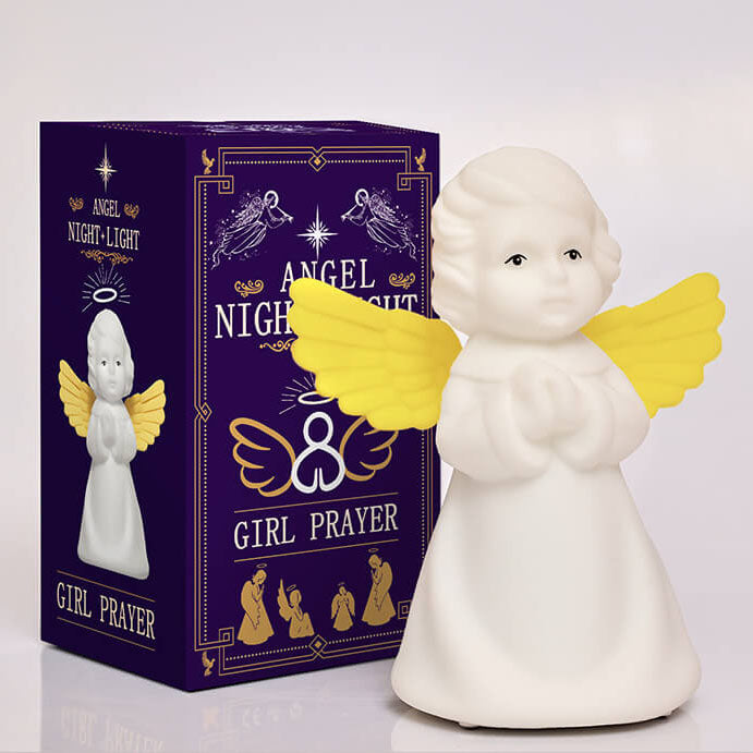 Creative Angel Silicone LED Color Changing Kids Night Light Table Lamp Cuvalon
