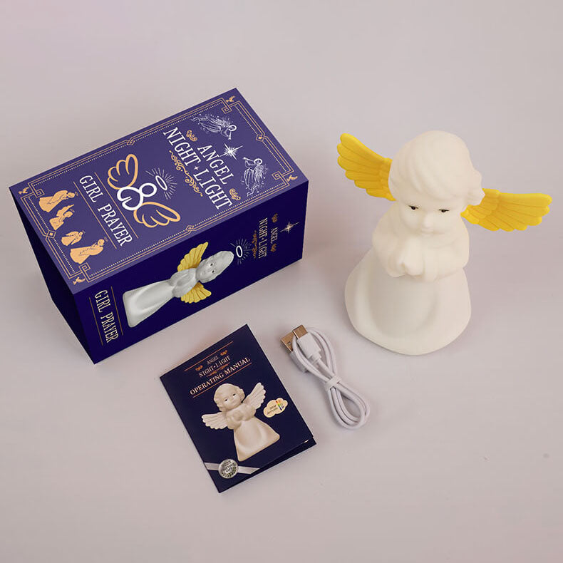 Creative Angel Silicone LED Color Changing Kids Night Light Table Lamp Cuvalon