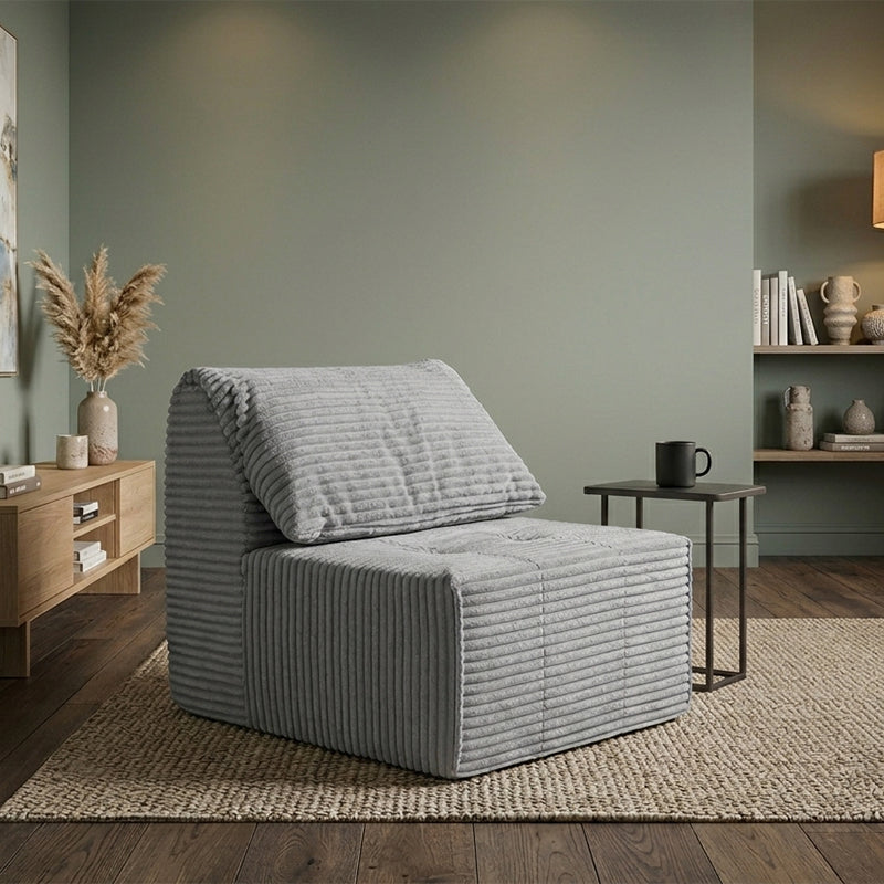 Flexible & Compact Compressible Sofa - Nordic 35D High Resilience Sponge, Frame-Free, Space-Saving For Living Room & Bedroom Cuvalon