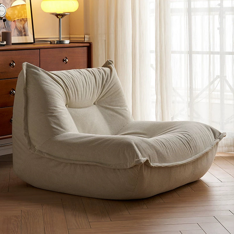 Contemporary Nordic Ergonomic Compressed Foam Sofa - Eco-Friendly High-Resilience Foam Fabric Sofa For Living Room & Bedroom Cuvalon