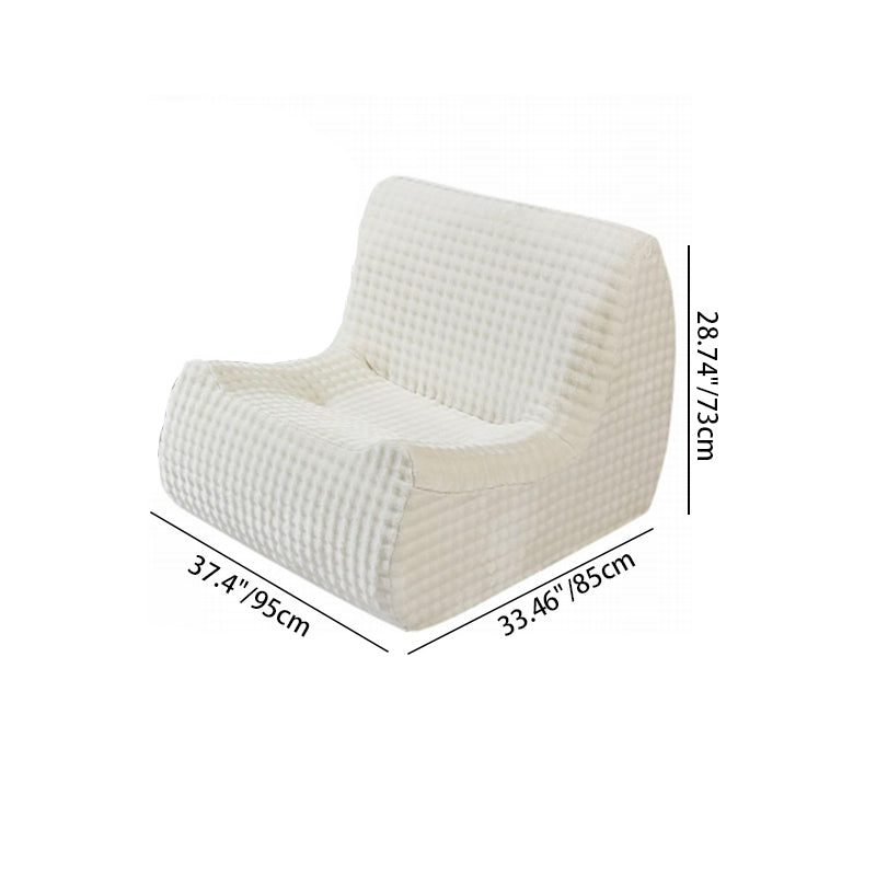 Modern Minimalist Fabric Sponge Accent Compressed Sofa - Space-Saving Lounge Chair For Living Room Cuvalon