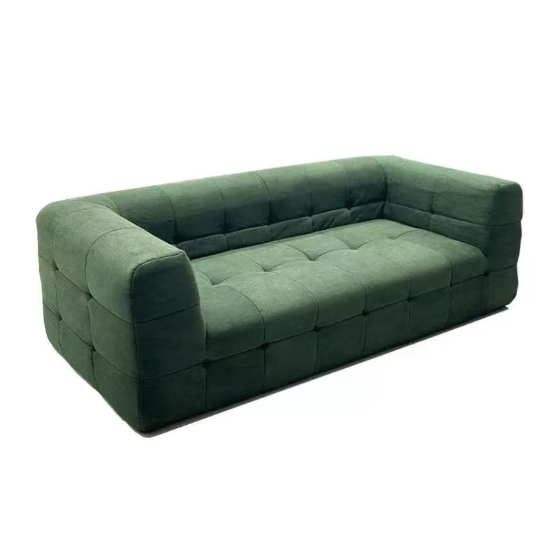 Modern Minimalist Fabric Compressed Sofa - Cube Tufted Vacuum Accent Sofa For Living Room Cuvalon