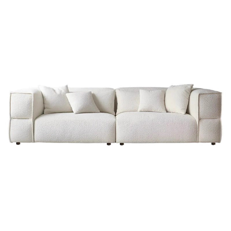 Modern Minimalist Compressed Fabric Sofa - Integrated Soft-Pack Square Accent Sofa For Living Room Cuvalon