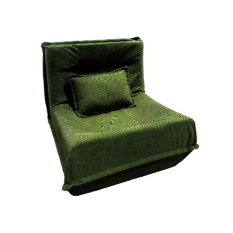 Contemporary Nordic Corduroy Compressed Single Sofa - No-Installation High-Density Sponge Accent Chair For Living Room Cuvalon