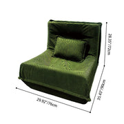 Contemporary Nordic Corduroy Compressed Single Sofa - No-Installation High-Density Sponge Accent Chair For Living Room Cuvalon
