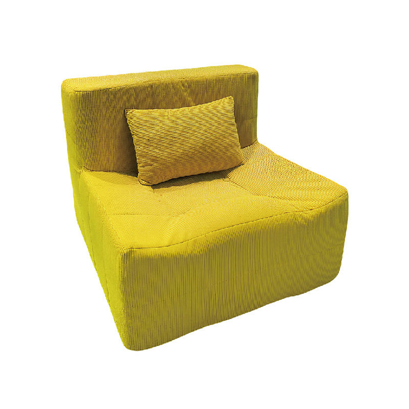 Contemporary Nordic Corduroy Compressed Accent Sofa - High-Density Sponge Lazy Sofa For Living Room Cuvalon