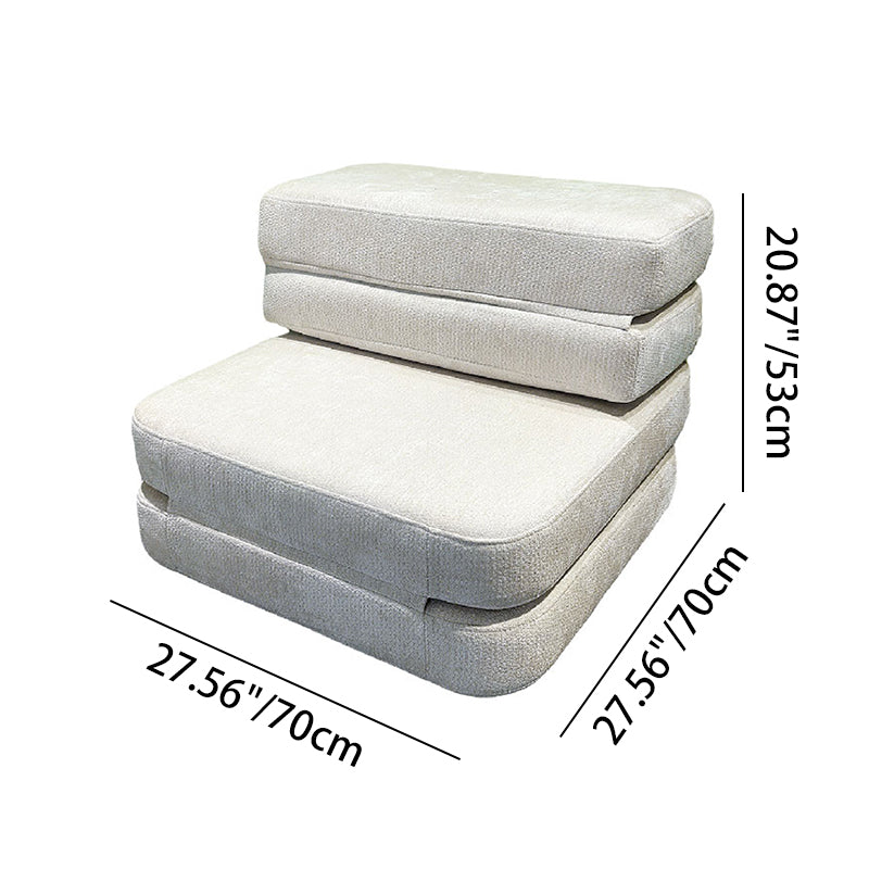 Nordic Foldable Multifunctional Compression Sofa - Skeletal-Free Silent Chenille Foam Sofa For Living Room & Bedroom Cuvalon
