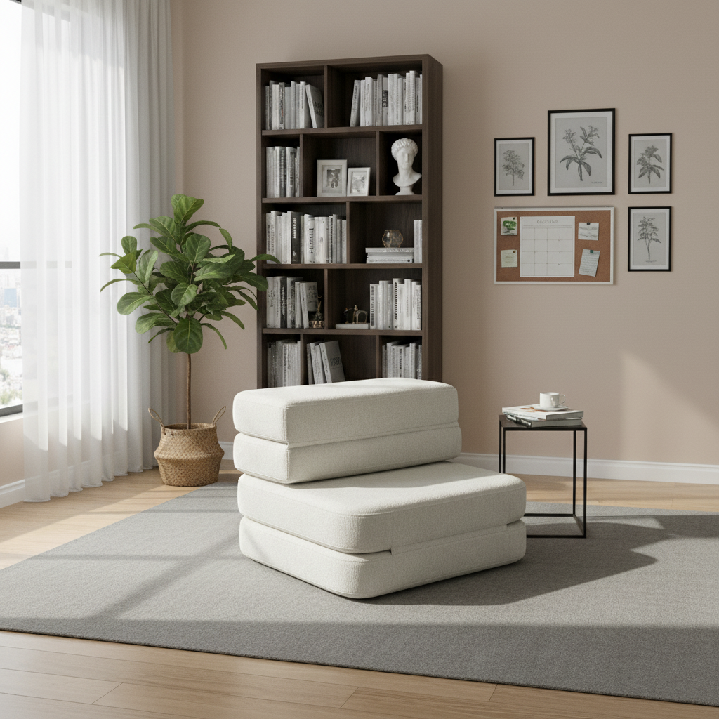 Nordic Foldable Multifunctional Compression Sofa - Skeletal-Free Silent Chenille Foam Sofa For Living Room & Bedroom Cuvalon