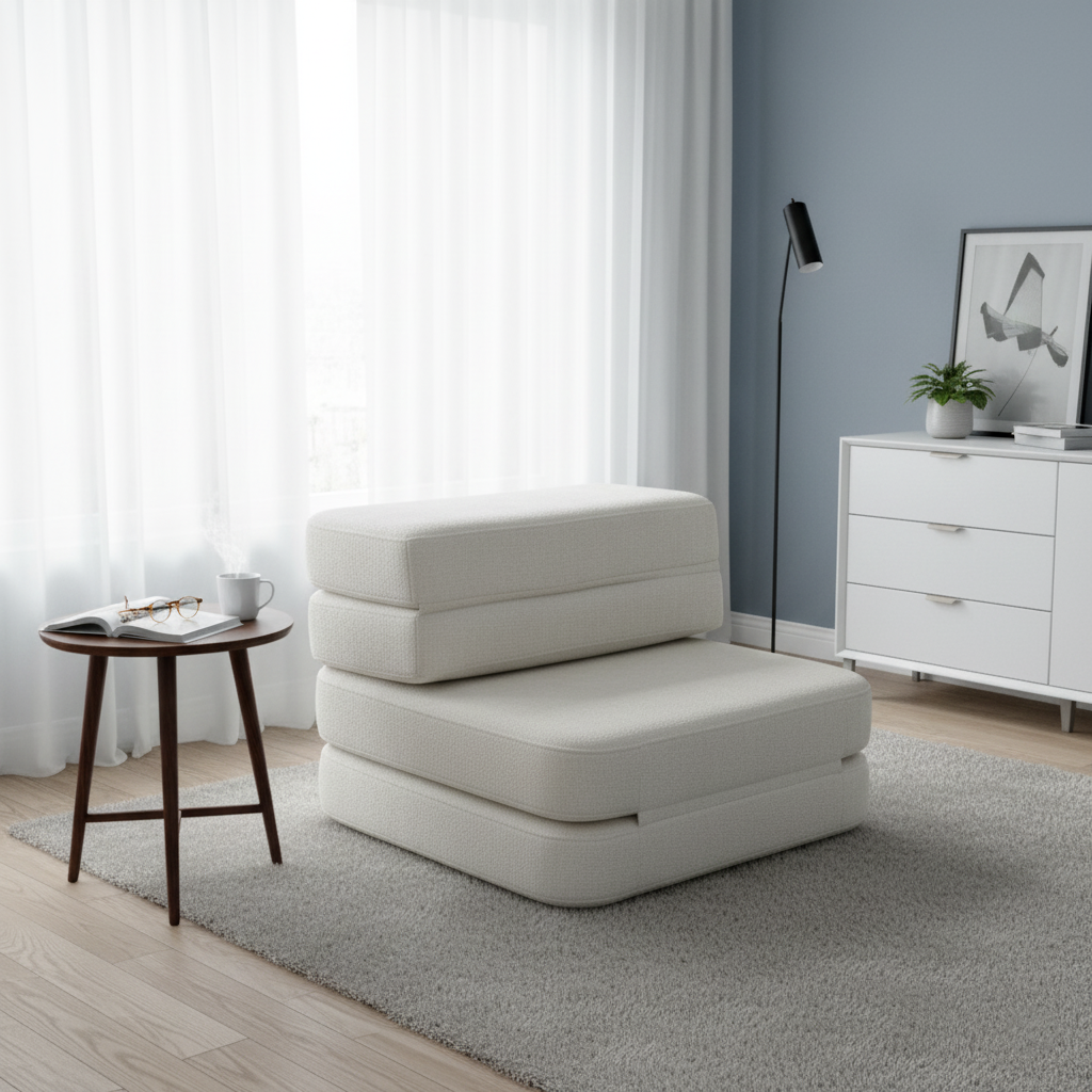 Nordic Foldable Multifunctional Compression Sofa - Skeletal-Free Silent Chenille Foam Sofa For Living Room & Bedroom Cuvalon