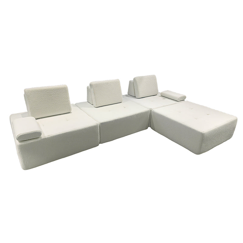 Minimalist Modular Free-Combination Sectional Compression Sofa - High-Resilience Foam Sherpa Modular Sofa For Living Room Cuvalon